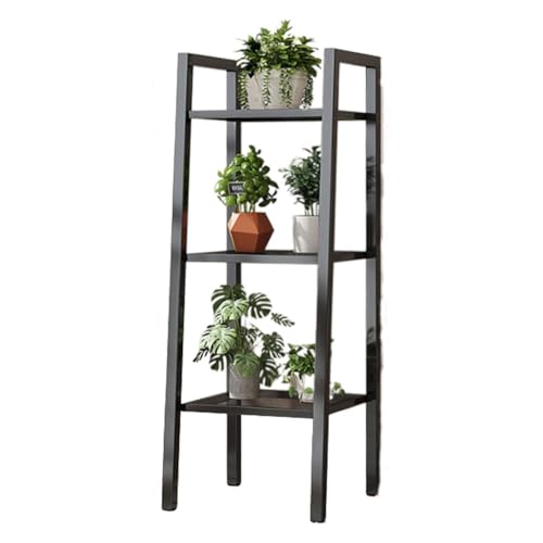 Plant Stand Indoor Outdoor Plant Shelf 3 Tier Corner Tiered Flowerpot Stand Metal Flower Pot Display Nordic Simple Flower Rack Practical Multiple Plants Storage Rack For Garden Balcony Courtyar
