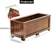 Dalumian Wooden Planter Box, Garden Raised Beds, Free-Standing Trellis Planter Box, Indoor and Outdoor Use, Elevated Above Ground Garden Bed for Garden, Patio, Balcony(100 * 40 * 50cm)