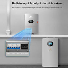SUNGOLDPOWER 12000W 48V Solar Inverter,120V/240V Split Phase Pure Sine Wave All-in-One Inverter with Dual 22A MPPT,PV RSD,200A Charger, Parallel 6 Units for Off-Grid Home,RV,Farm(FR12K-B)