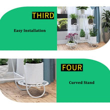 Plant Stand Metal Indoor Outdoor Plant Shelf Multiple 6 Tier Corner Flower Pot Holder Stands Creative Flower Stand Wrought Iron Tiered Planter Shelves Rustproof Display Rack For Garden Balcony