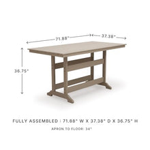 Signature Design by Ashley 1-Piece Outdoor Counter Height Dining Table