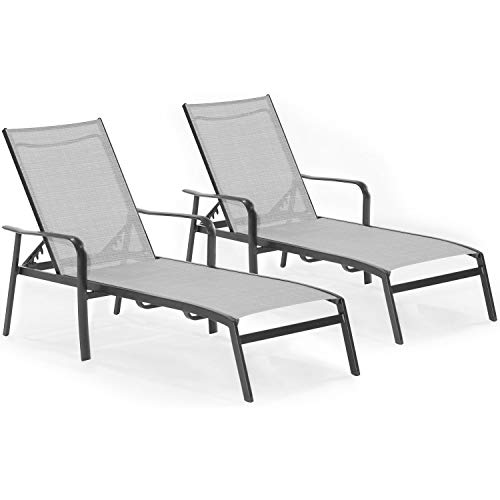 Hanover Foxhill 2-Piece Chaise Lounge Set Gray/Gunmetal