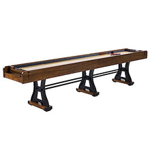 Barrington Billiards Coventry Shuffleboard Table Gray/Light Wood Grain/Dark Wood Grain