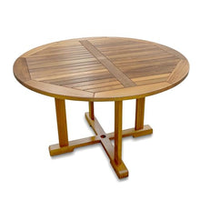 Whitecap Teak 60051 Teak Round Dining Table with Umbrella Hole