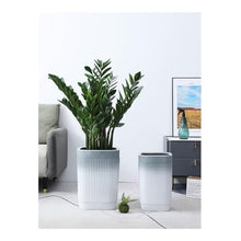 WOAITIANTIAN Flower Pots Household Oversized Square Plant Pot, Large-Diameter Floor Standing Ceramic Planting(Large)