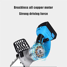 Chain Saw Chain Saw Mini Cordless Electric Protable Chainsaw Logging Saw with Brushless Motor for Tree Pruning and Garden (Orange) Chainsaw (Color : 2 Battery) (1 battery) (1 Battery)