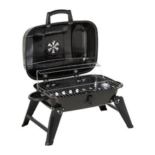 Portable Charcoal Grills - Mini Barbecue Grill - Small Tabletop Charcoal Grill for Outdoor Cooking, Grilling - Foldable Table Top BBQ Grill for Camping, Picnic