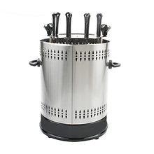 Electric Kebab Grill Machine Automatic Rotating Barbecue Smokeless Oven Rotisserie Roast Domestic Lamb Skewers Heating Stove