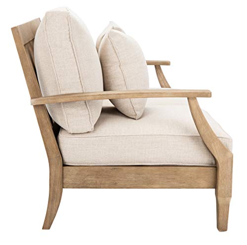 Safavieh Couture Patio Martinique Outdoor Loveseat Natural/White