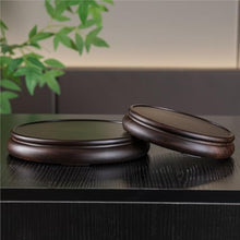 QUANGJN Pcs Plants Saucers Round Base Vase Bonsai Ornaments Teapot Incense Burner Solid Wood Bracket Plant Pot Saucers,