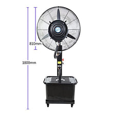 UYTROPLK Oscillating Misting Fan with 3 Cooling Speeds 120°Oscillating Cooling Fan for Residential,Commercial,Restaurant and Industrial Misting Application,Fixed Height-75Cm-380W,Fixed Height,75cm