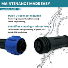 Aqua Pulse Submersible Pond Pump, 12,500 GPH, 100 ft Quick Disconnect Cord