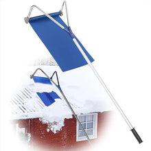 JYXYXSCP 21ft Adjustable Snow Roof Rake,Aluminum Roof Snow Removal Tool w/Snow Slide & Wheels,for Pitched Roof,Asphalt Shingle Roof,Vehicle Snow and Leaves
