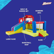 BANZAI Climb ’N’ Bounce House with Slides & Blower Multi