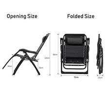 YWangQiang Garden Outdoor Extra Large Zero Gravity Rocking Patio Lounge Chair Home Lounge Chair Folding Beach Deck Chair with Cushion Support