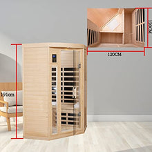 HFYee 2-Person Hemlock Infrared Sauna Box Natural