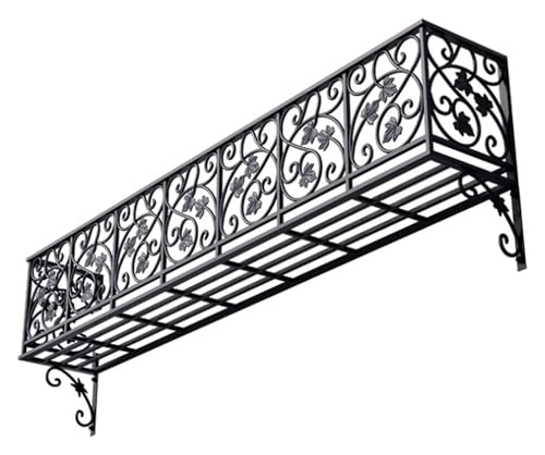 XNABKHH Indoor Outdoor Plant Shelf Wall-Mounted Metal Planter Rack - Perfect for Hanging Flower Pots Space-Saving Support for Home and Garden Decor,