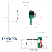 Backyard Discovery Lakewood Cedar Swing Set Multi-Color