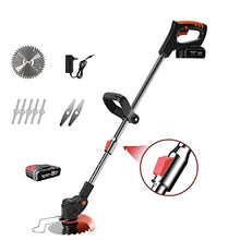 AMYYTL Electric Lawn Mower, 1800W Portable Battery Electric Rotary Lawn Mower, Lightweight and ding Pruning Tools, 6000mA Battery, Adjustab