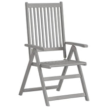 Favemtsl 2 Pcs Patio Reclining Chairs with Cushions Solid Acacia Wood