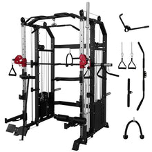 Fitness Dreamer Smith Machine Upper Body Strength Training Equipment Leg Developer Red