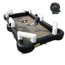 TECHTONGDA Inflatable Soccer Pool Backyard Game 16.4×9.8ft Football Field Table