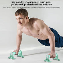Joberio 2-in-1 Push Up Handles Ergonomic Non-Skid Cyan Blue