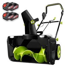 80V Electric Snow Blower, Snow Blowers Cordless, 3500 W Brushless Motor, 20" Width, 25ft Throw Distance, LED Lights & Adjustable Chute for Home and Business Use