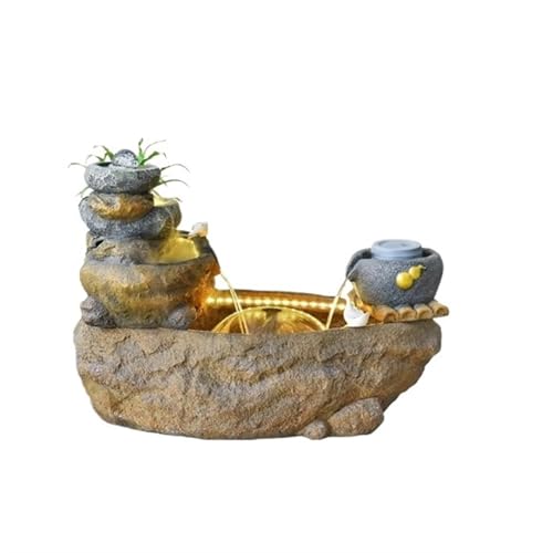 Tabletop Fountain Garden Rockery Water Fountain Decoration, Living Room Balcony Courtyard Outdoor Fish Pond Landscaping Tabletop Water Fountain (Color : C)