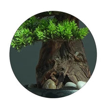 YXIANG56Q Fake Plants Chinese Style Artificial Bonsai Living Room with Simulated Plant Decorations Fake Pine Trees Plants Decoration Porch Decoration Bonsai Tree(45x65x20cm)
