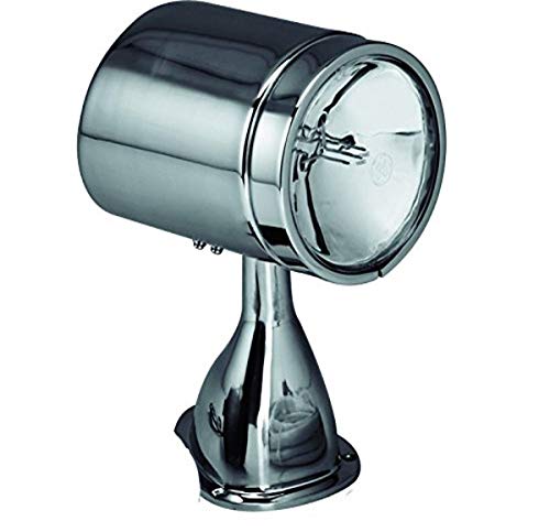 Guest Stainless Steel Marine 5-Inch Spotlight/Floodlight 12-Volt 7-Amps Black