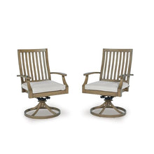 Signature Design by Ashley Rainier Ranch Outdoor Swivel Chairs Set of 2