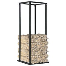 DOIBG Firewood Rack, 37X37X113 Cm Steel, Firewood Log Rack, Firewood Storage Rack Shelf, Ventilation Metal Log Store Holder for Outdoor Or Indoor Wood Stand Set