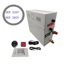 Sauna Steam Generator 9 KW Commercial Self-Draining Steam Generator Fumigation Machine Sauna Steam Generator for Home Sauna Room SPA Fumigation Machine with Digital Controller Sauna Accessories