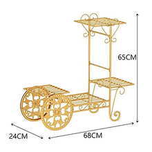 MIIKHI Plant Stand Plant Stand/Plant Display Cart Shape Flower Pot Stand European-Style Indoor Metal Plant Stand Wedding Decoration Stand Indoor Flower Pots Stand