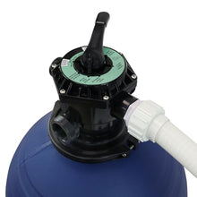Rx Clear 22-Inch Sand Filter System with 1 HP Pump for Above Ground Pools Blue