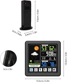 CVGfko HD Weather Station, Outdoor Multiple Sensors, Digital Atomic Clock Weather Thermometer, Forecast Weather Station with Backlight/5920