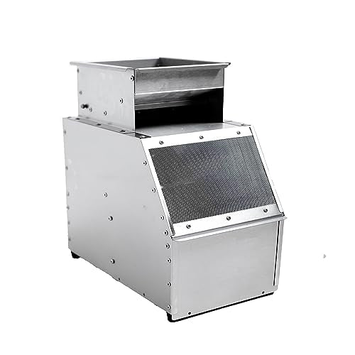 Bird Feed Thrower Blown Shell Separator with Adjustable Speed Fan, Enlarged Feeding Port, for Millet, Miscellaneous Grains, Melon Seeds, Rice, Beans, Parrot Bird Food, Etc.