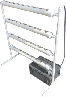 Hydroponics Growing System Hydroponic Grow Kit, 36 Holes Pipe Grow Kit Indoor Greenhouse Planting Box Gardening System Nursery Pot Hydroponic Rack Hydroponic Tower