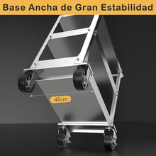 ICEMOB Stainless Steel Utility Cart,Heavy Duty Tool Cart on Wheels,1100Lbs Commercial Rolling Tool Cart,3-Tier Mobile Service Cart,Storage Cart for Kitchen,Garage