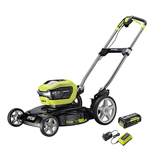 Ryobi RY36LMMX51-140 Brushless Lawnmower Battery 36V 51cm No Bag Kit 4.0 Ah