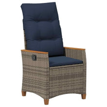 fsahslih Reclining Garden Chair Set of 2 Outdoor Patio Seats Grey