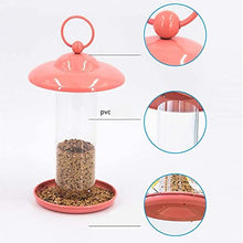 Feilx Outdoors Hanging Bird Feeders, Metal Wild Bird Feeder for Outside, Garden Bird Feeder with Transparent Housing