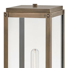 Hinkley Max Medium Pier Mount Lantern, Low Voltage Burnished Bronze