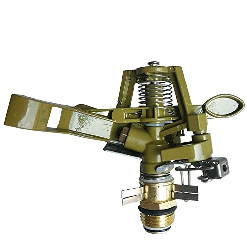 GUSTYT Automatic Rotation Lawn and Garden Sprinkler Metal Alloy Yellow