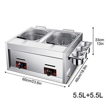 Commercial Gas Fryer With Seasoning Box Stainless Steel Outdoor Cooker Chicken Chip Fryer For French Fries Restaurant Home Kitchen