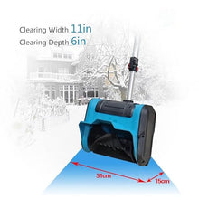 Portable Snow Shovel, Foldable Snow Blower, Compactand and Lightweight, Snow Thrower with Double Safety Switch, for Driveway Winter Snow Removal(One Batteries)