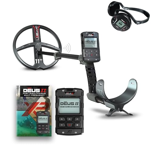 Deus II Metal Detector - 28 FMF Coil (11") with Remote Control & WS6 Wireless Headphones, S-Telescopic stem, English Manual, US Charger (DEUS2-28FMFRCWS6EA)