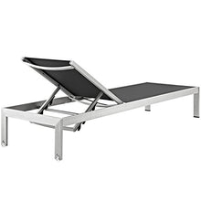 America Luxury - Outdoor Modern Contemporary Urban Design Outdoor Patio Balcony Chaise Lounge Chair Black