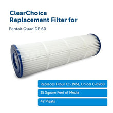 Clear Choice Pool Spa Filter for Pentair Quad DE 60 6-Pack High Flow